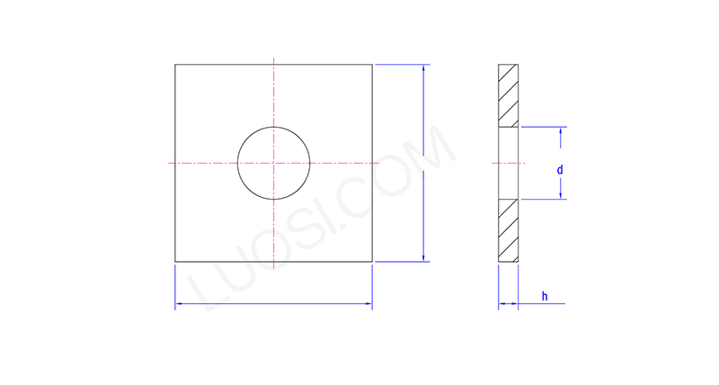 Space Saving Square Washer