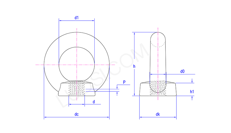 Efficient Lifting Eye Nut Efficient Lifting Eye Nut