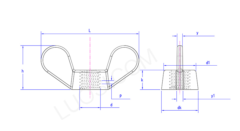 Metal Round Wing Nut