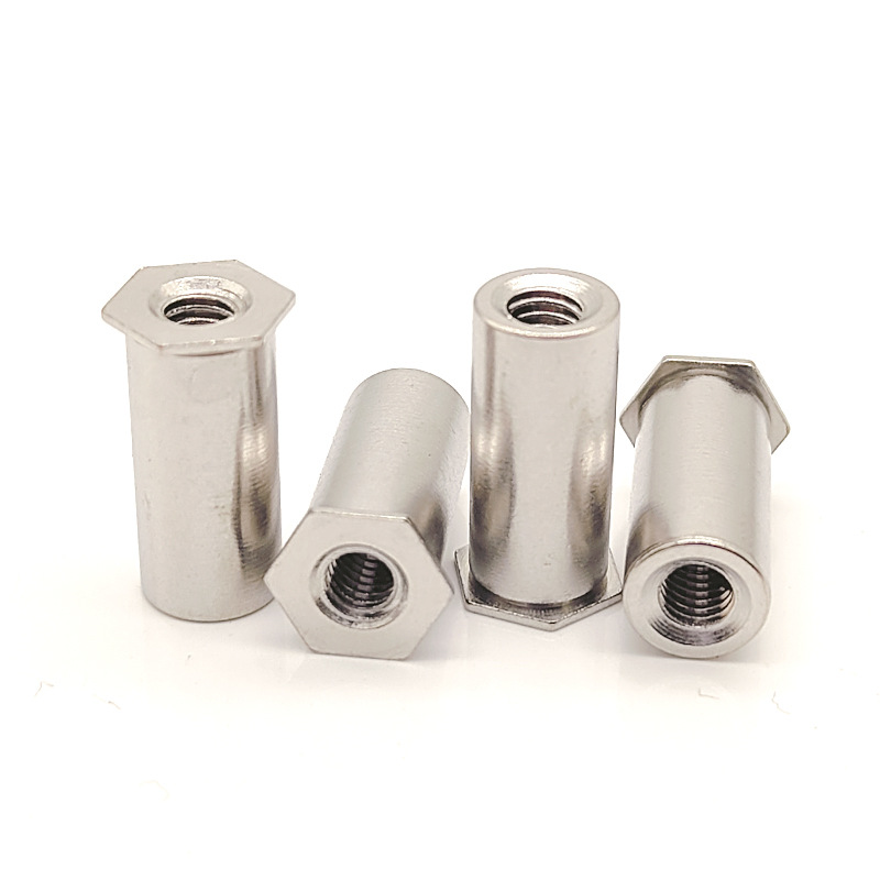 Tsink sinine läbiva auguga kuusnurkne neetmutter